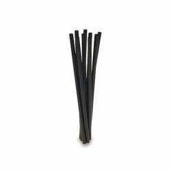 Plastic drinking straw cm 21 black