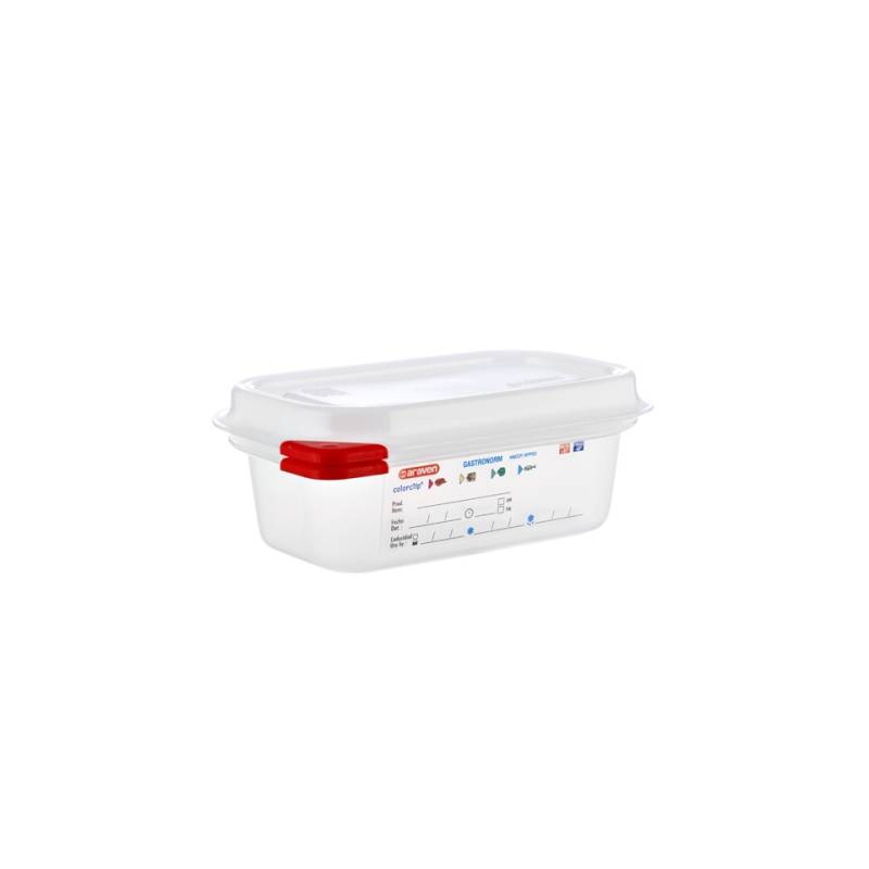 Gastronorm 1/9 Araven with polypropylene lid lt 0.6