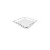 Transparent ps quadratische Untertasse 6,4 cm