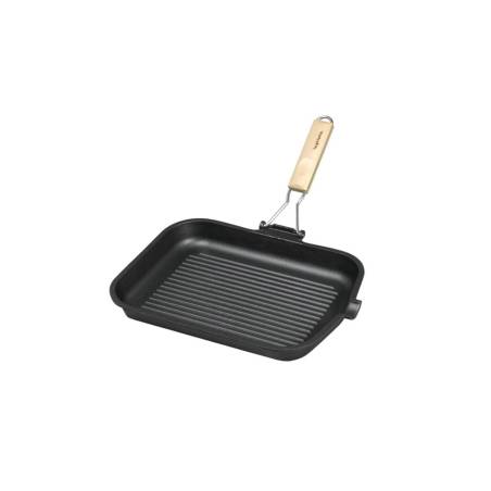 La Ghiotta rectangular die-cast aluminum steak pan 36 x 24 cm