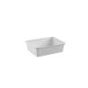 Rectangular white polypropylene tray 3.43 gal