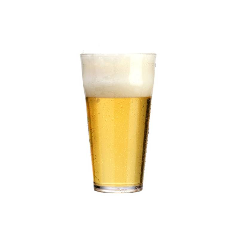 Konisches transparentes Polycarbonat-Bierglas 30 cl