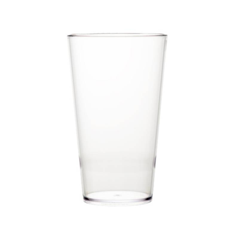 Konisches transparentes Polycarbonat-Bierglas 50 cl