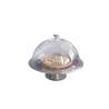 Stainless steel riser with transparent dome cm 25