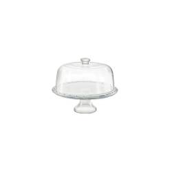 Palladio Borgonovo glass cake stand with dome cm 31