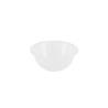 White polypropylene hemispherical bowl 7.48 inch