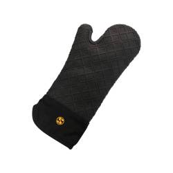 Silicone and cotton gastro kitchen glove black cm 38