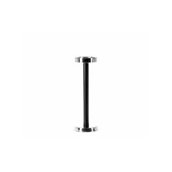 Black painted steel ice bucket stand column cm 67