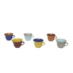 Mediterraneo Novità Home Frühstückstasse aus farbiger Keramik 13 cm