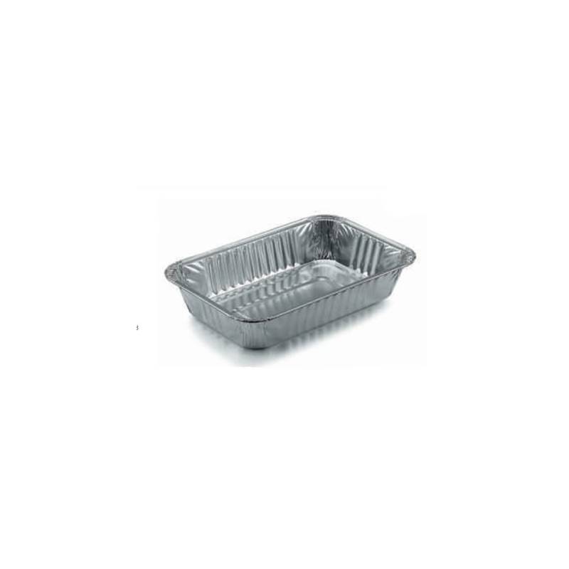 Rectangular disposable aluminum food container lt 0.8