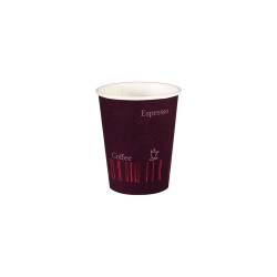 Duni Kaffee Quick Tee Glas in braunem Papier cl 24