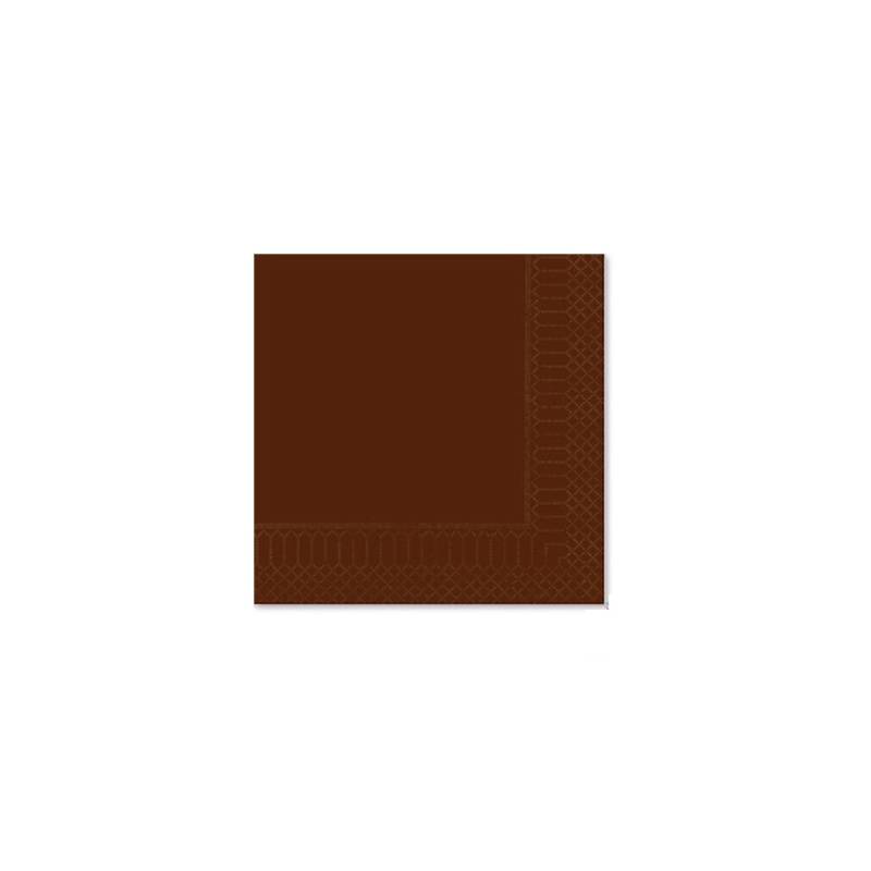 Chocolate brown 2-ply cellulose napkin cm 24x24