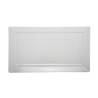 Rectangular white melamine tray 25.59x14.37 inch