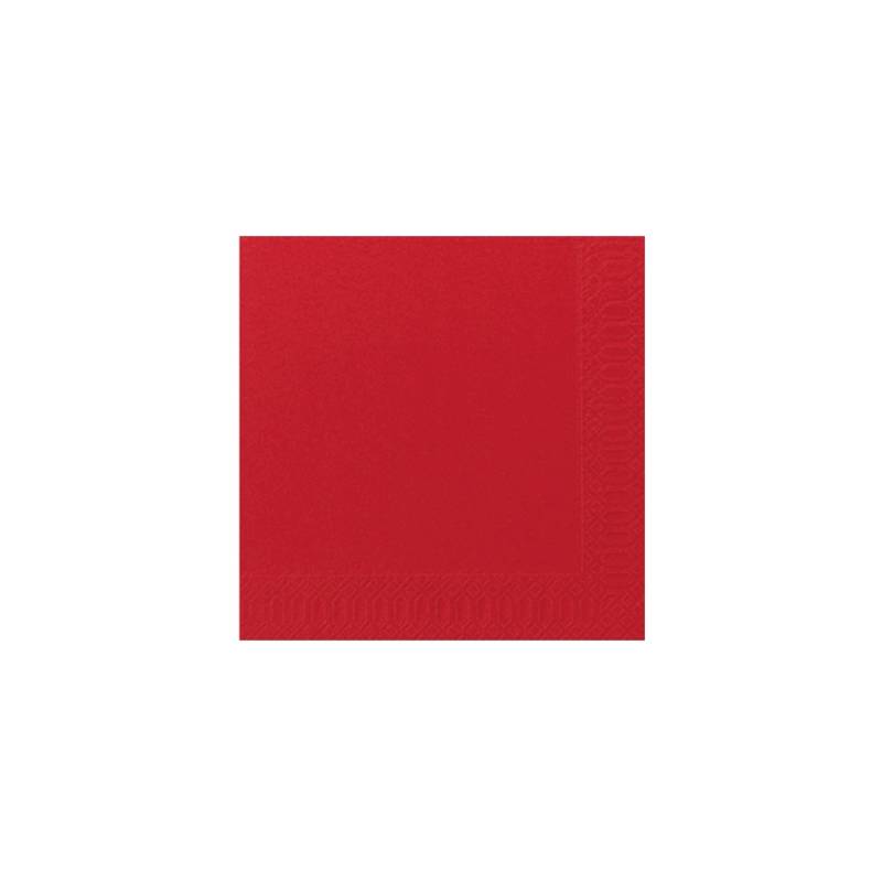 Duni Zellstoffserviette zweilagig 40 x 40 cm rot