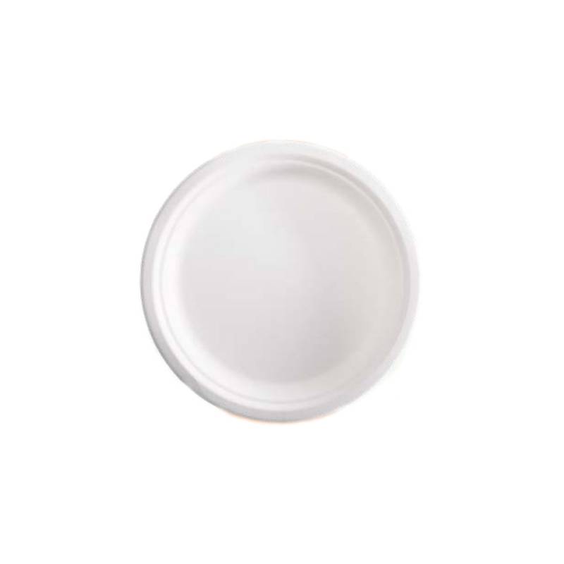 Flache Platte aus Bagasse cm 26