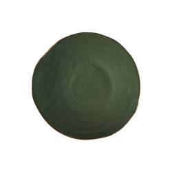 Mediterraneo Novità Home green colored ceramic flat plate 27.5 cm