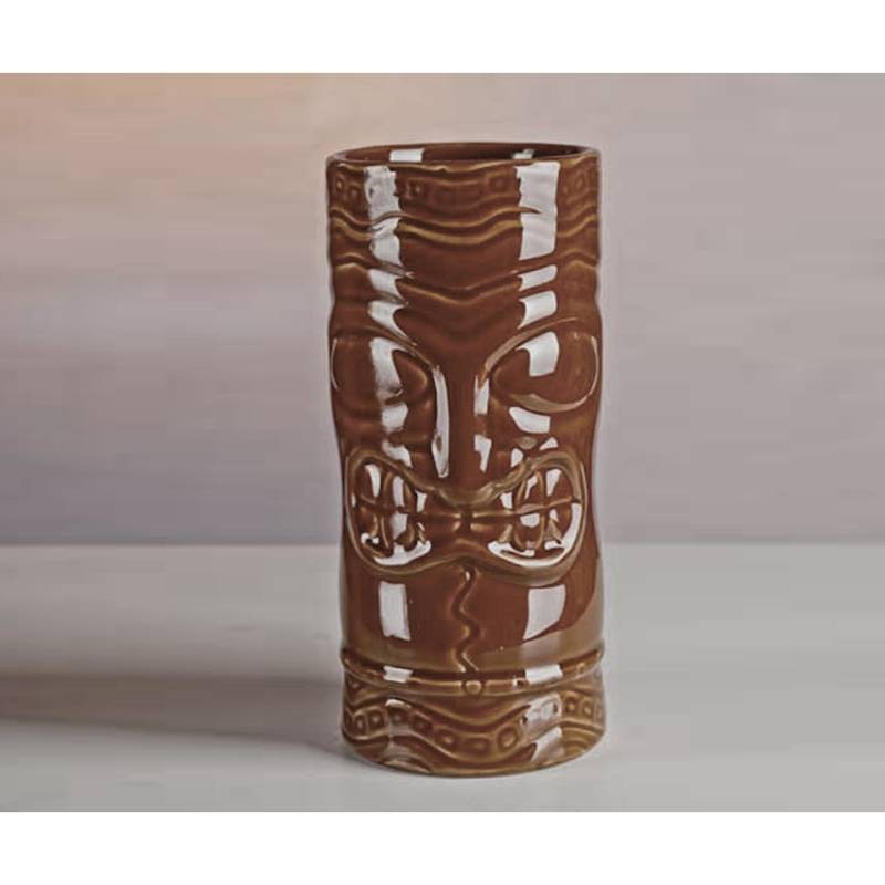 Tiki Becher Totem Keramik braun 50 cl