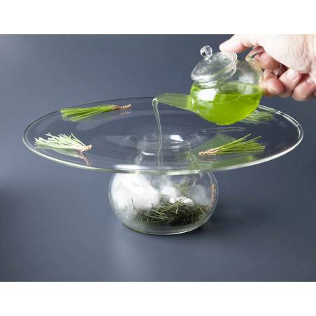 Ovni 100% Chef glass presentation tray 23 cm