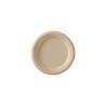 Duni brown pulp disposable round flat plate cm 18