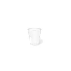 PET disposable beverage glass 25 cl transparent