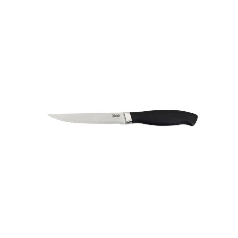 Salvinelli 24 cm Stahl Deluxe Steakmesser mit Wellenschliff