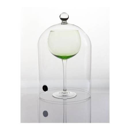 100% Chef glass cocktail bell with valve cm 29x19