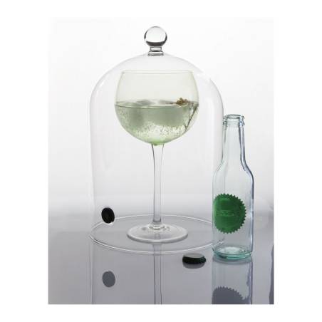 100% Chef glass cocktail bell with valve cm 29x19