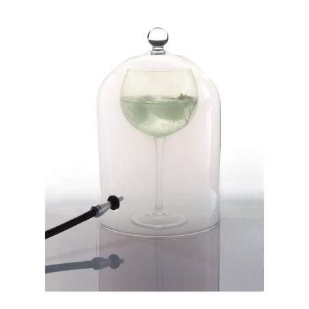 Campana cocktail con valvola 100% Chef in vetro cm 29x19