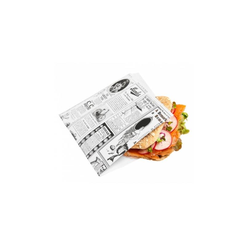 Times hamburger decor paper bags cm 17 x 18