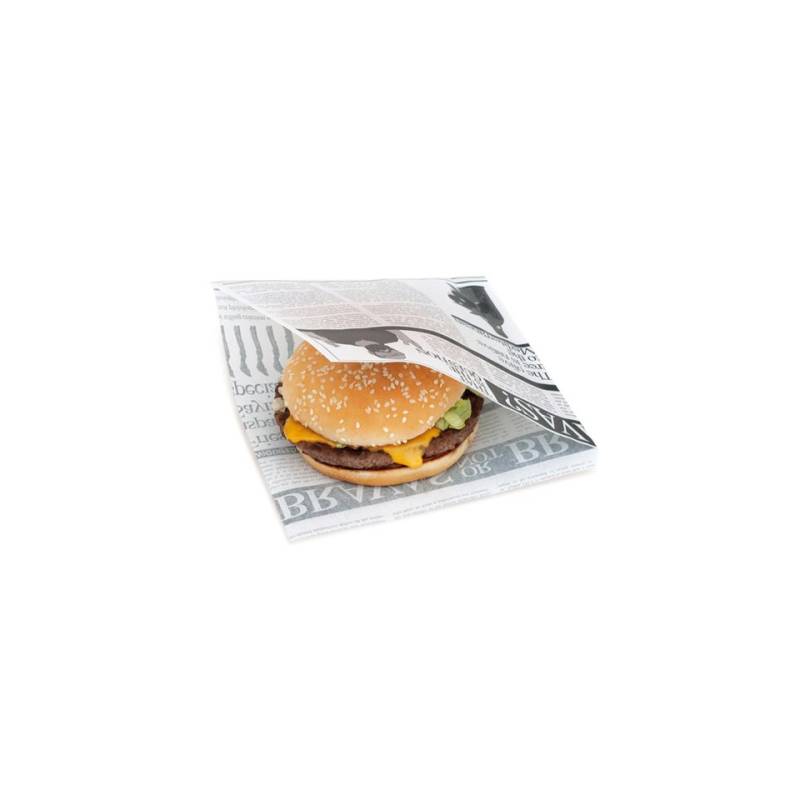 Zeiten Dekor Papier Burger Taschen 16x16,5 cm