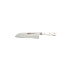 Arcos Edelstahl Santoku-Messer mit weißem Griff 14 cm