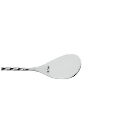 Stainless steel bar spoon with fork 17.71 inch