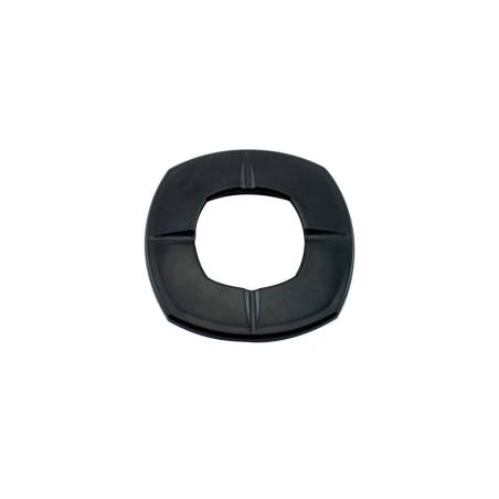 Black nylon stackable ashtray cm 9.5X9.5X3.5