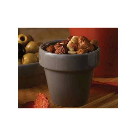 Vasetto Plant Pot Churchill in ceramica vetrificata grigia cl 48