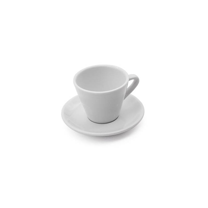 Lisboa Kaffeetasse mit weißem Porzellanteller cl 8