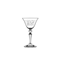 Astoria Wermut Martini Becher mit Glas Dekoration cl 13