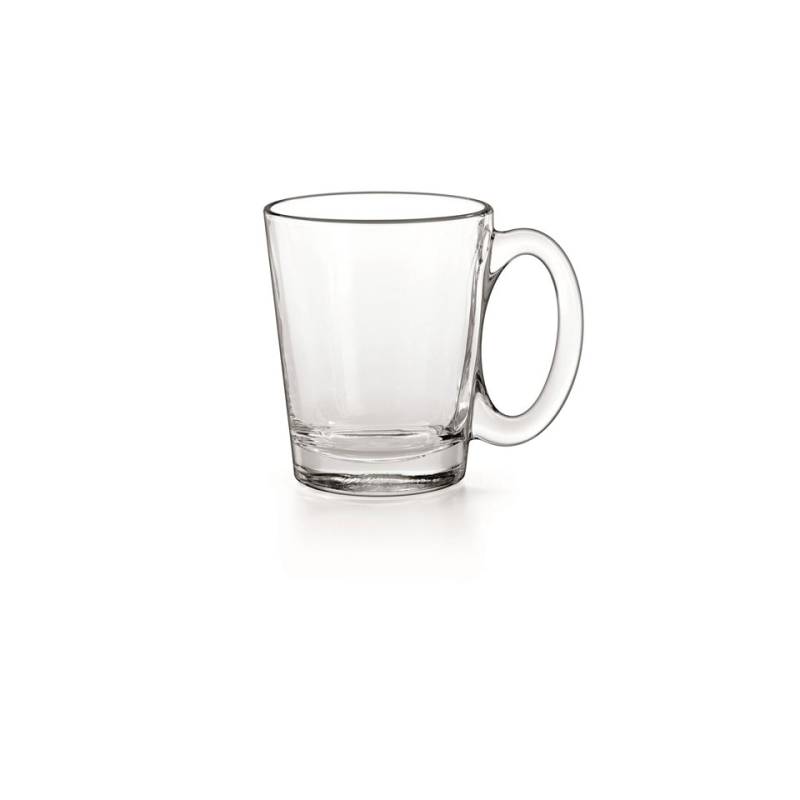 Borgonovo Konisches Milchglas mit Glasgriff cl 31