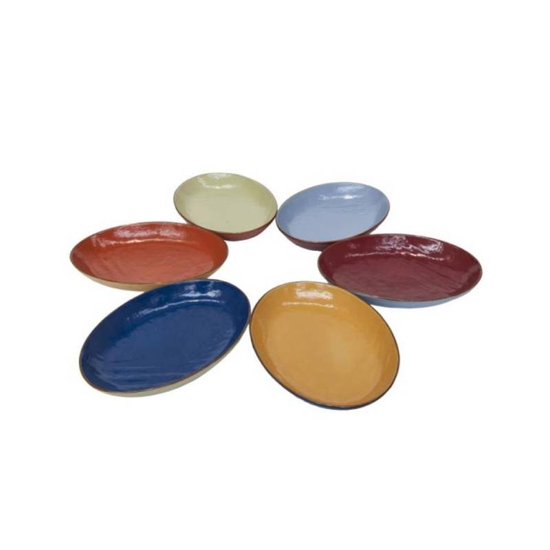 Mediterraneo Novità Home oval tray colored ceramic 32x22.5 cm