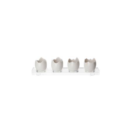 100% Chef white porcelain egg cup cl 5