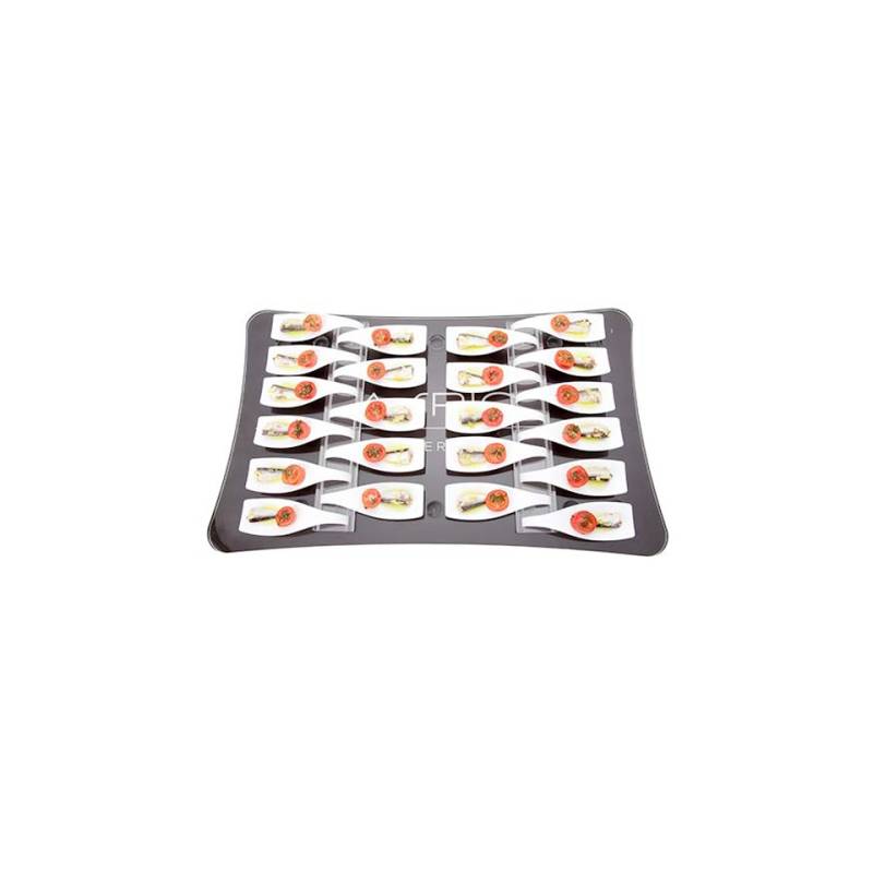 Gastro 100% Chef schwarz Plexiglas Tablett cm 53x32,5