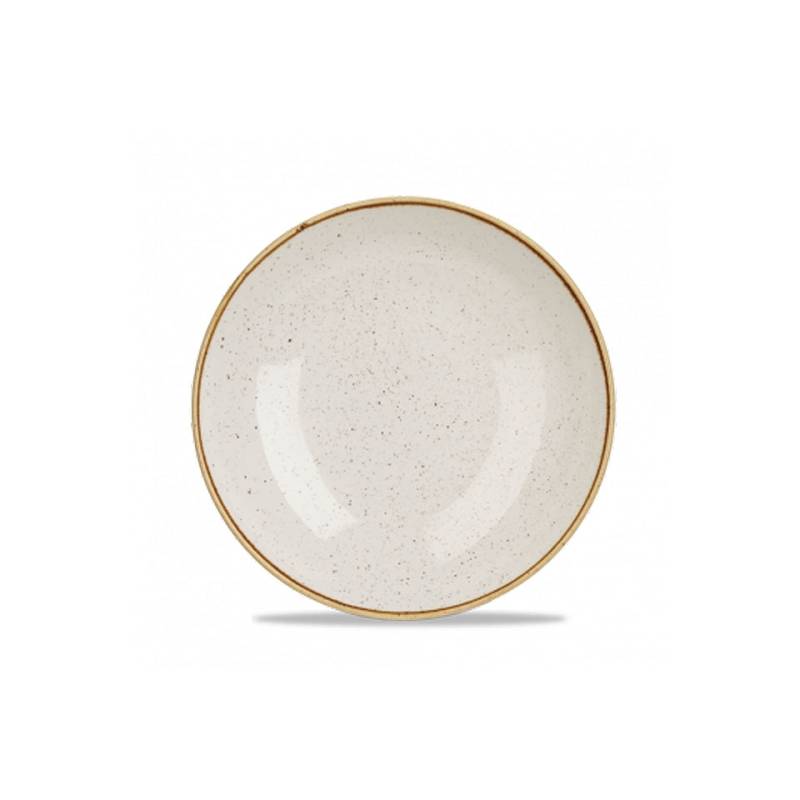 Stonecast Churchill white vitrified ceramic coupe plate 24.8 cm