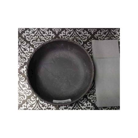 Damask Paper Placemat Black And Silver Cm 30×40