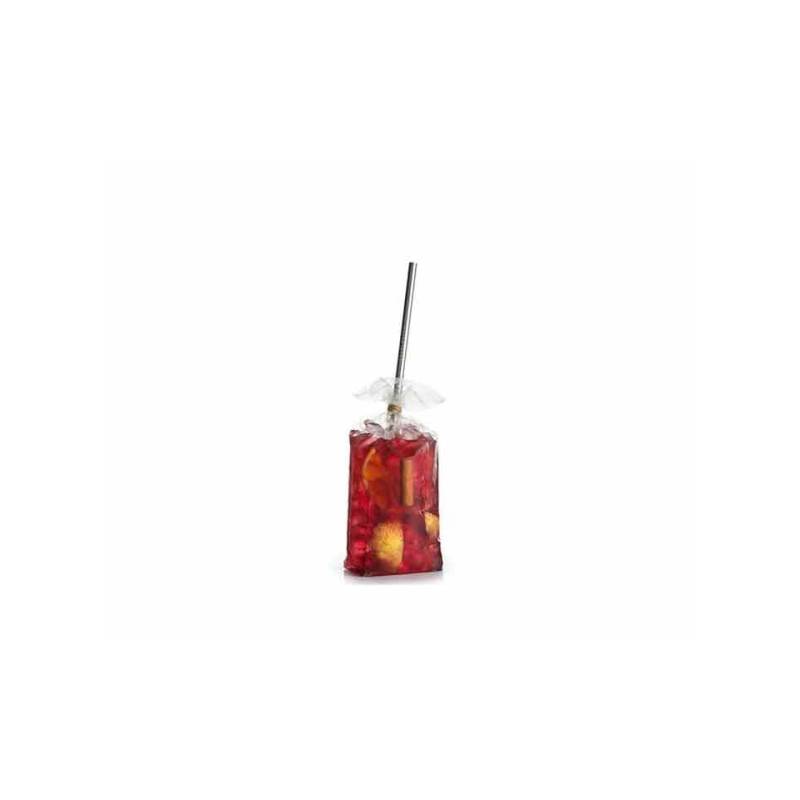 Miniatur-Cocktail-Taschen 100% Chef in transparentem Polypropylen cm 19x6x4