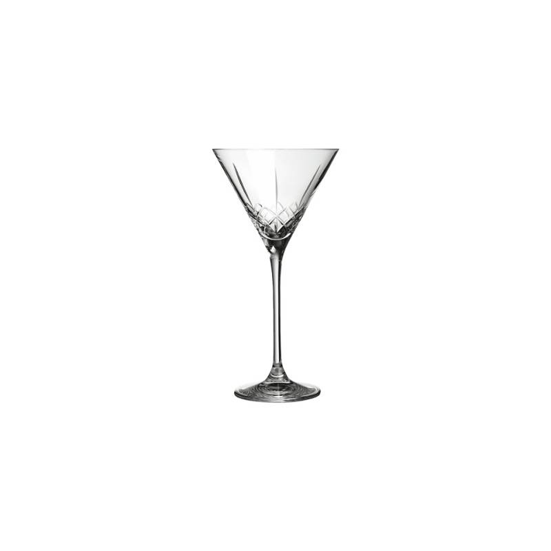 Ginza Urban Bar Martini Becher in gearbeitetem Glas cl 21