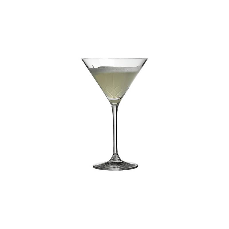 Ginza Urban Bar Martini Becher in gearbeitetem Glas cl 21