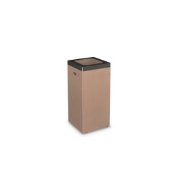 Eco cardboard wastepaper bin with steel ring cm 80x38