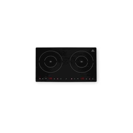 Hendi double induction hob with ceramic glass coating