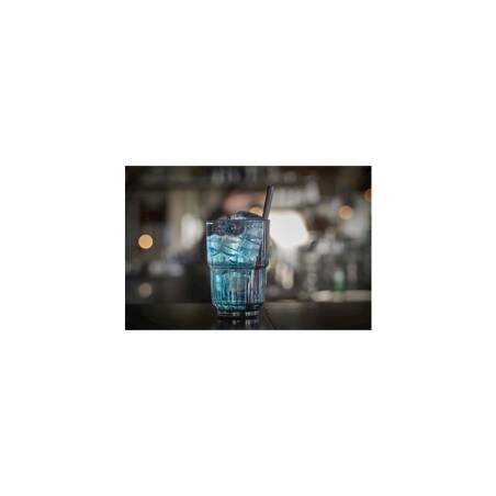 Linq beverage stacking tumbler in smoked gray glass cl 35.5