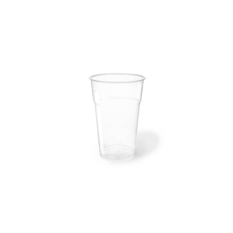 Transparent PET disposable beverage glass cl 63