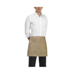 Egochef 40x70cm khaki Thekenschürze mit Tasche